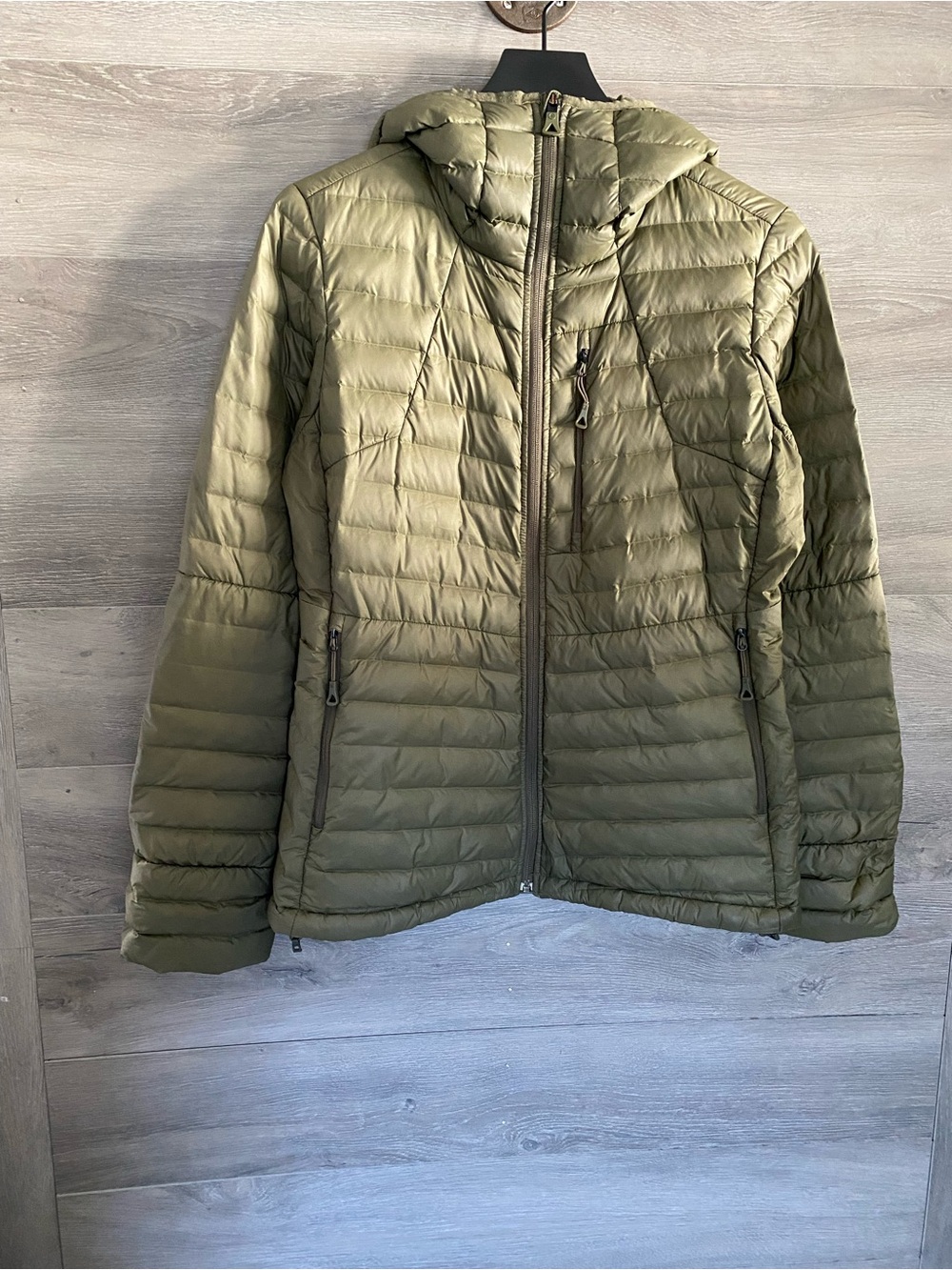 The North Face Down Puffer Jacket Olive Green